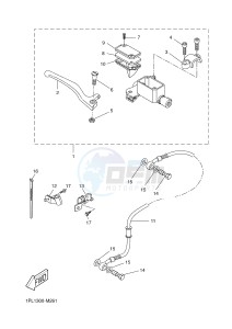 NS50N NITRO NAKED (1PL6 1PL6) drawing FRONT MASTER CYLINDER