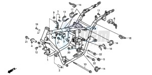 VT125C drawing FRAME BODY