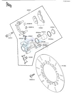 KZ 750 K [LTD BELT] (K1-K2 K2 CAN ONLY) [LTD BELT] drawing FRONT BRAKE