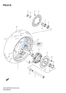 GSX1300R (E3-E28) Hayabusa drawing REAR WHEEL (MODEL L0)