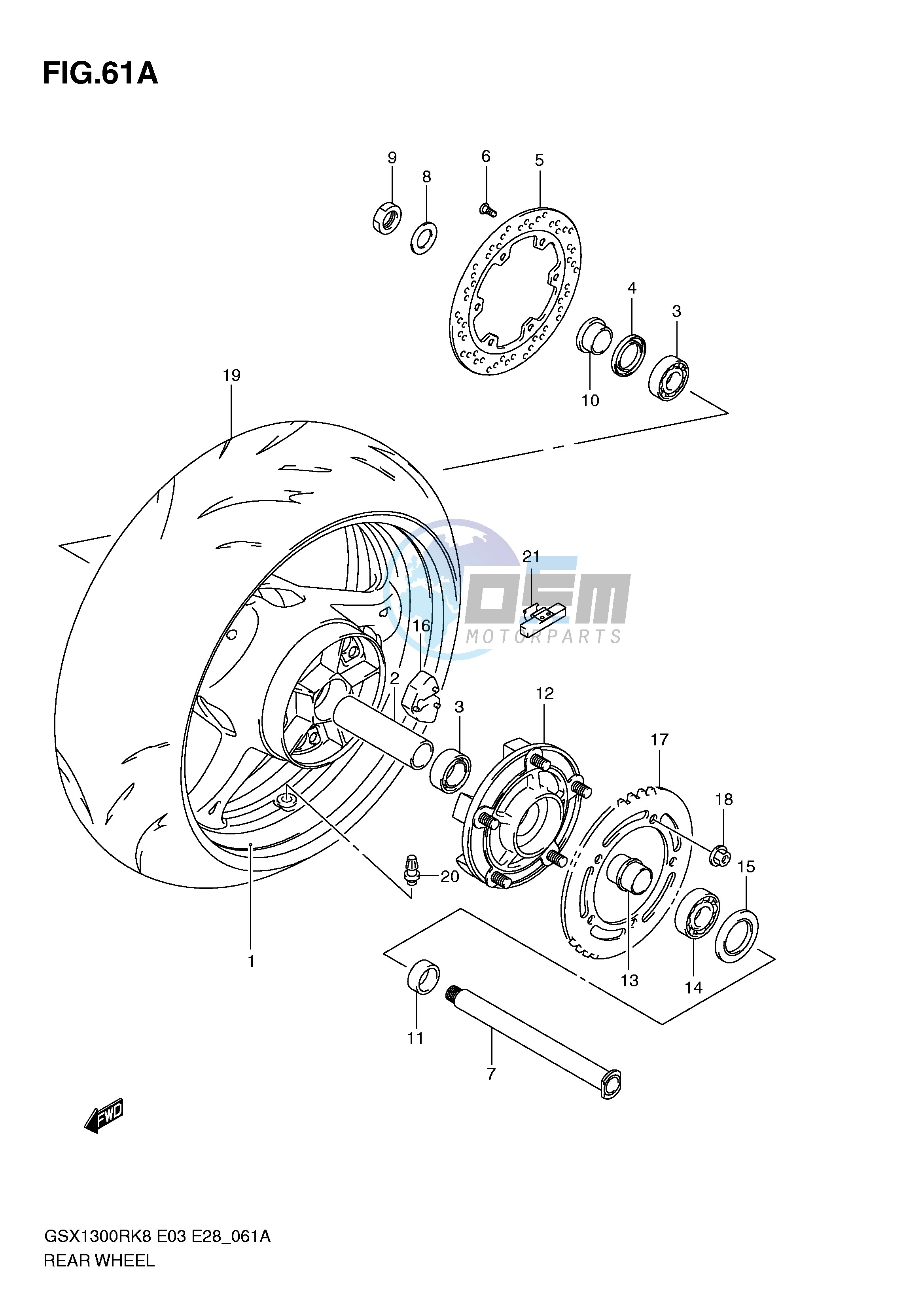 REAR WHEEL (MODEL L0)