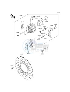 KLX125 KLX125CDS XX (EU ME A(FRICA) drawing Front Brake