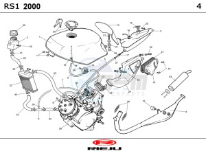 RS1-50-RACING-RED drawing HOSE CONNEXIONS TANKS