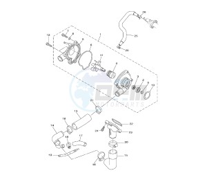 XJ6-F DIVERSION 600 drawing WATER PUMP