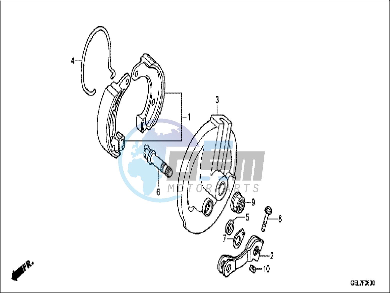 FRONT BRAKE PANEL