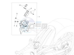 ETV Caponord 1200 drawing Rear master brake cylinder