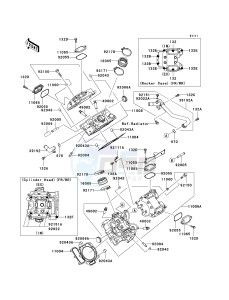 KRF 750 L [TERYX 750 FI 4X4 LE SPORT MONSTER ENERGY] (L9F-L9FA) L9F drawing CYLINDER HEAD