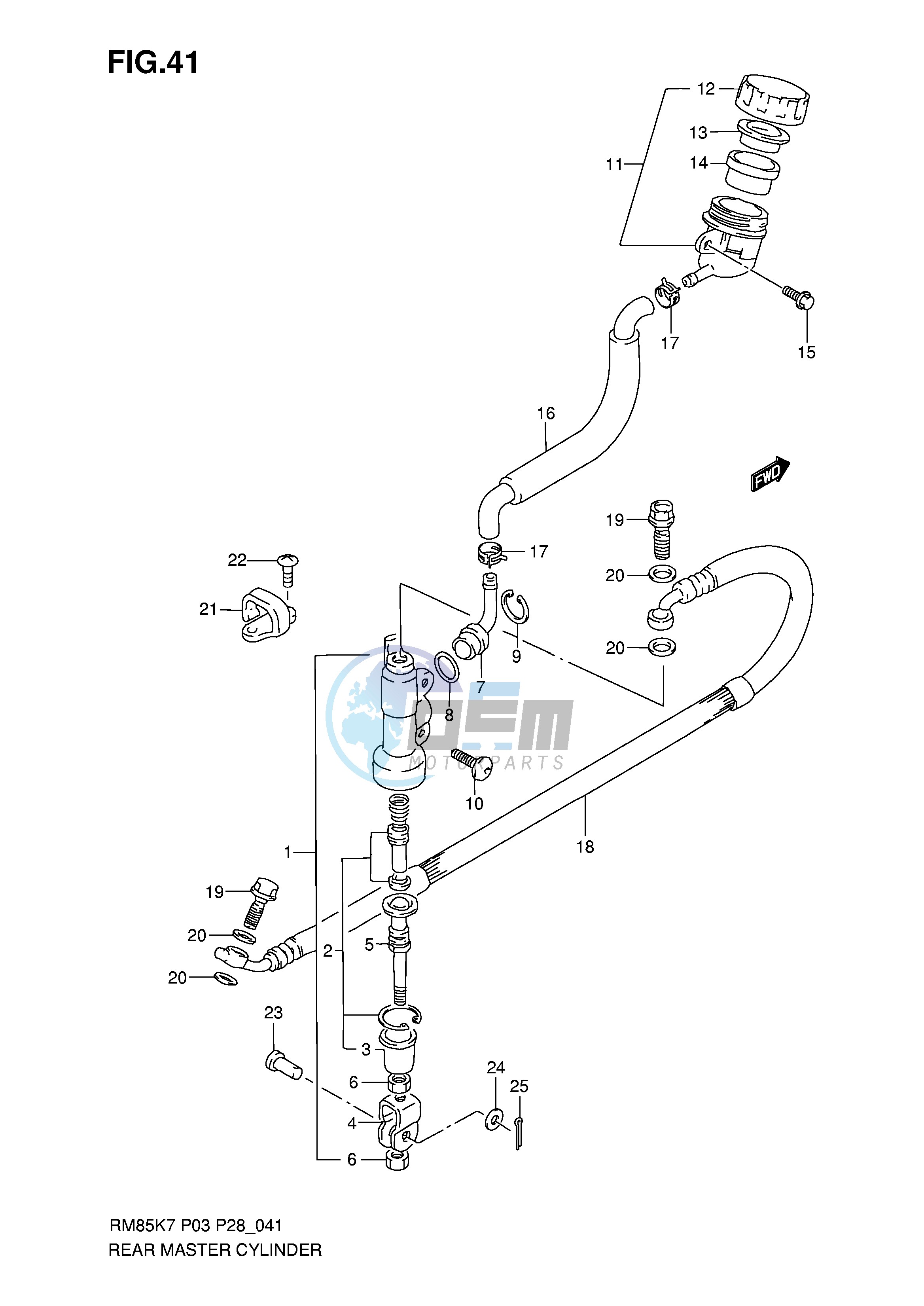 REAR MASTER CYLINDER