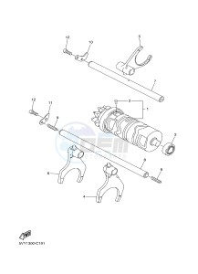 FZ8-S FZ8 FAZER 800 (42PA 42PE) drawing SHIFT CAM & FORK