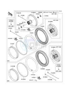 KX 450 D [KX450F] (D7F) D7F drawing WHEELS_TIRES