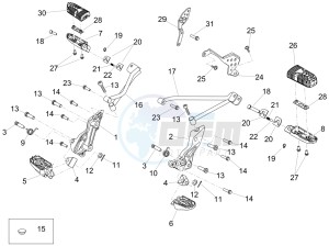 DORSODURO 900 E4 ABS (APAC) drawing Foot rests