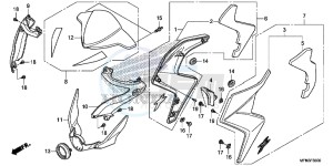 CB1000RF CB1000R 2ED drawing COWL