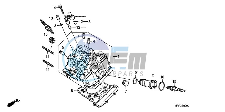 FRONT CYLINDER HEAD