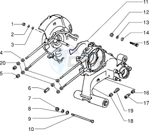 PX 200 E drawing Crankcase Fastners