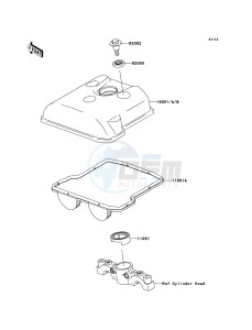 KLX450R KLX450ABF EU drawing Cylinder Head Cover