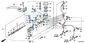 CBR1000RRF Fireblade - CBR1000RR 2ED - (2ED) drawing FRONT BRAKE MASTER CYLINDER (CBR1000RR/ S)