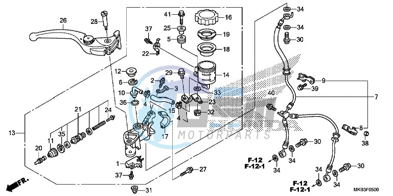 FRONT BRAKE MASTER CYLINDER (CBR1000RR/ S)