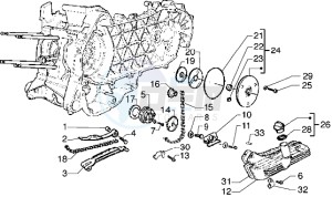 Runner VX 125 drawing Pump group - Oil pan