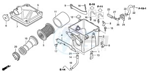 TRX90 drawing AIR CLEANER