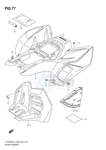 LT-R450 (E28-E33) drawing REAR FENDER (LT-R450L1 E33)