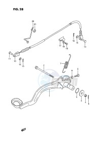 LT-F250 (E28) drawing REAR BRAKE