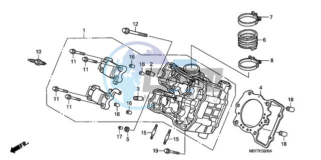 FRONT CYLINDER HEAD