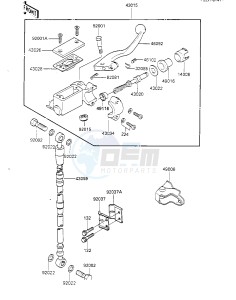 KX 125 D [KX125] (D1) [KX125] drawing FRONT MASTER CYLINDER