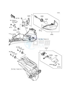 NINJA 300 ABS EX300BGF XX (EU ME A(FRICA) drawing Taillight(s)