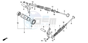 TRX90 SPORTRAX90 drawing CAMSHAFT/VALVE