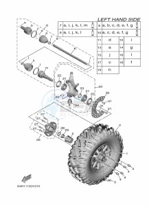 YXF850ES YX85FPSN (BARH) drawing FRONT WHEEL