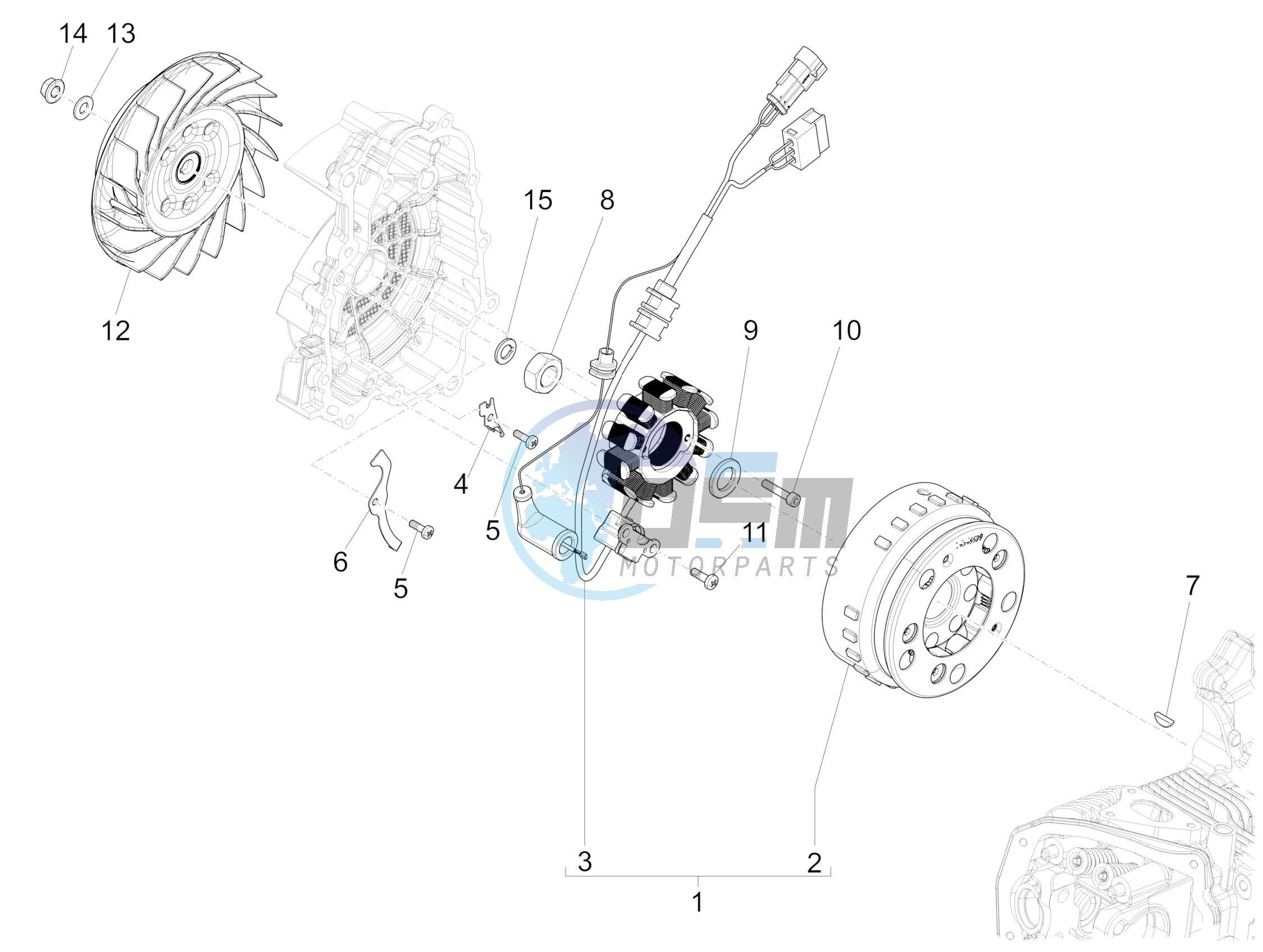 Flywheel magneto