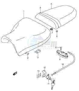 GSX-R750 (E2) drawing SEAT