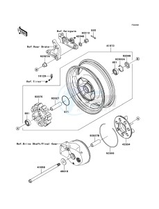 VN1600 CLASSIC TOURER VN1600D6F GB XX (EU ME A(FRICA) drawing Rear Hub