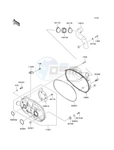 KAF400 A [MULE 610 4X4] (A1) A1 drawing CONVERTER COVER