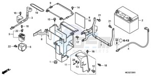 VT750CA9 Australia - (U / ST) drawing BATTERY