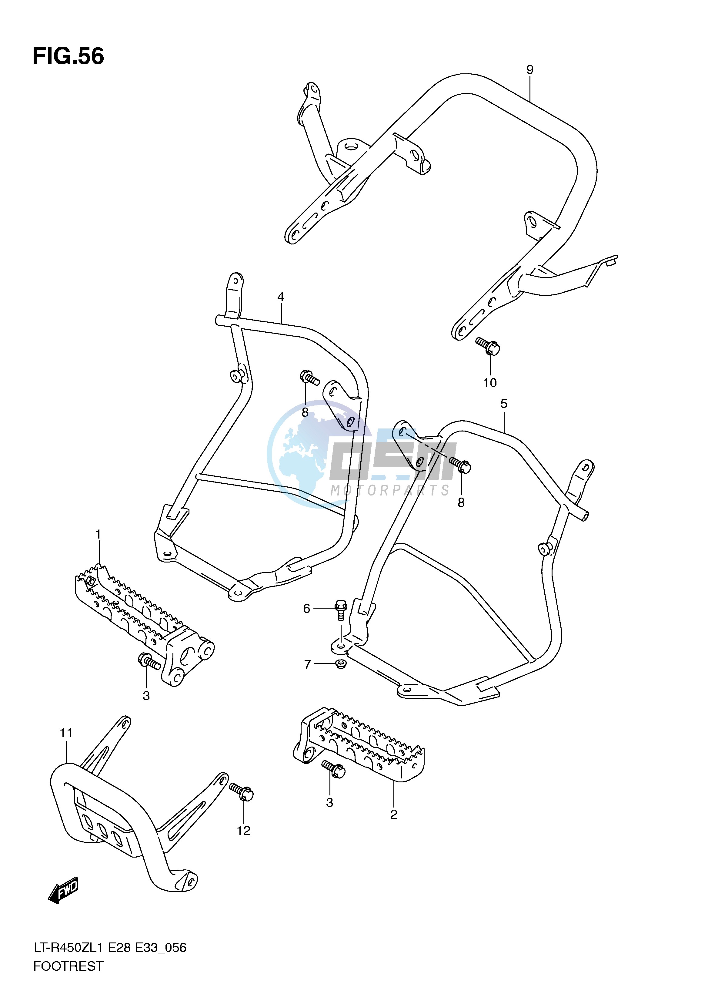 FOOTREST (LT-R450L1 E33)