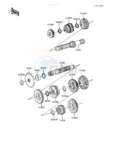 KDX 80 B [KDX80] (B2-B3) [KDX80] drawing TRANSMISSION