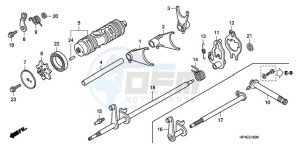 TRX420FMA Australia - (U / 2U 4WD) drawing GEARSHIFT FORK