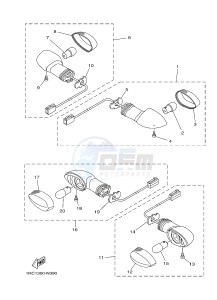 MT09 MT-09 900 (1RCN 1RCP) drawing FLASHER LIGHT