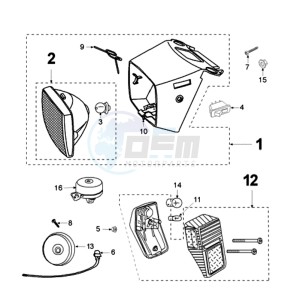 VOGUE SNA BE drawing LIGHT 6V BULB