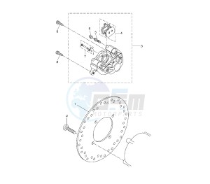 VP X-CITY 125 drawing REAR BRAKE CALIPER