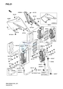 RM-Z250 (E24) drawing RADIATOR