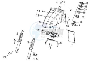 TONIK 125 drawing YOKE / FRONT FORK / STEERING HEAD BEARING