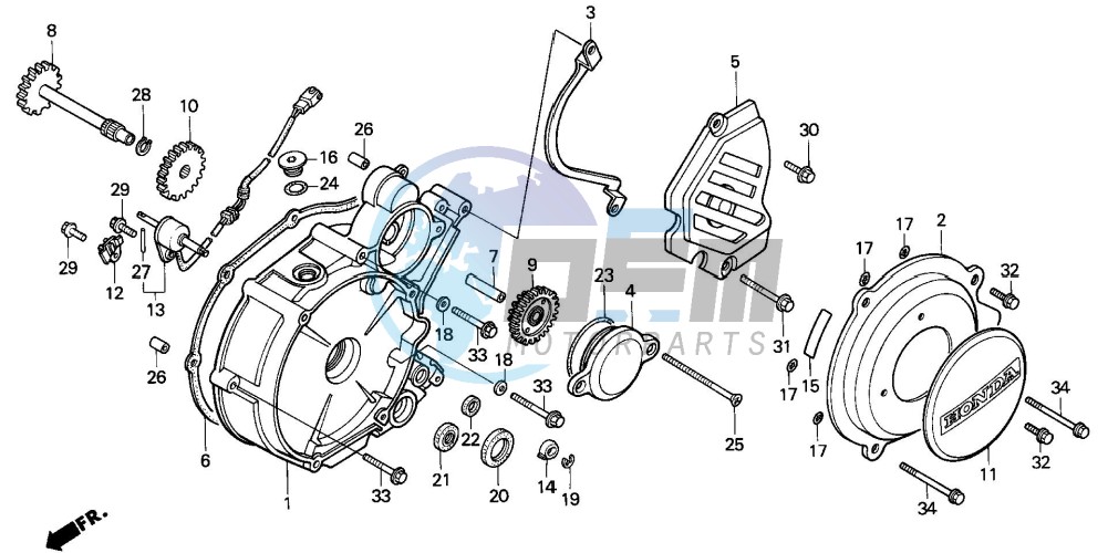 LEFT CRANKCASE COVER