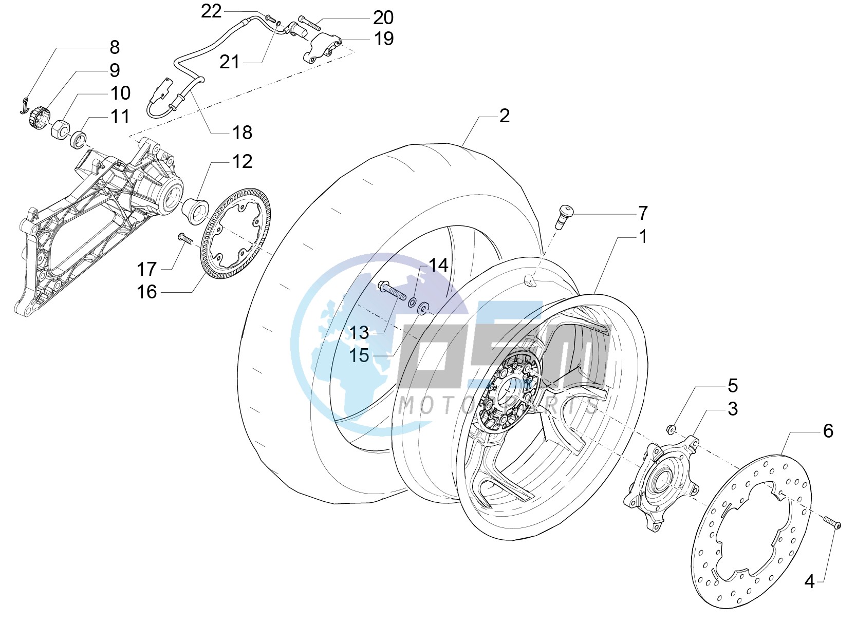 Rear wheel