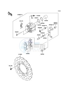 D-TRACKER 125 KLX125DEF XX (EU ME A(FRICA) drawing Front Brake