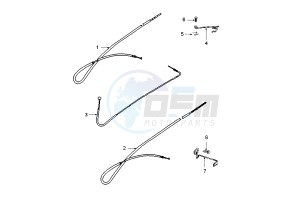 LUDIX 14 CLASSIC - 50 cc drawing CONTROL CABLES