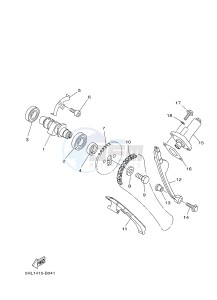 YBR125E (4P2G 4P2H 4P2J) drawing CAMSHAFT & CHAIN