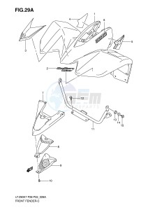 LT-Z90 (P28-P33) drawing FRONT FENDER (MODEL K8)