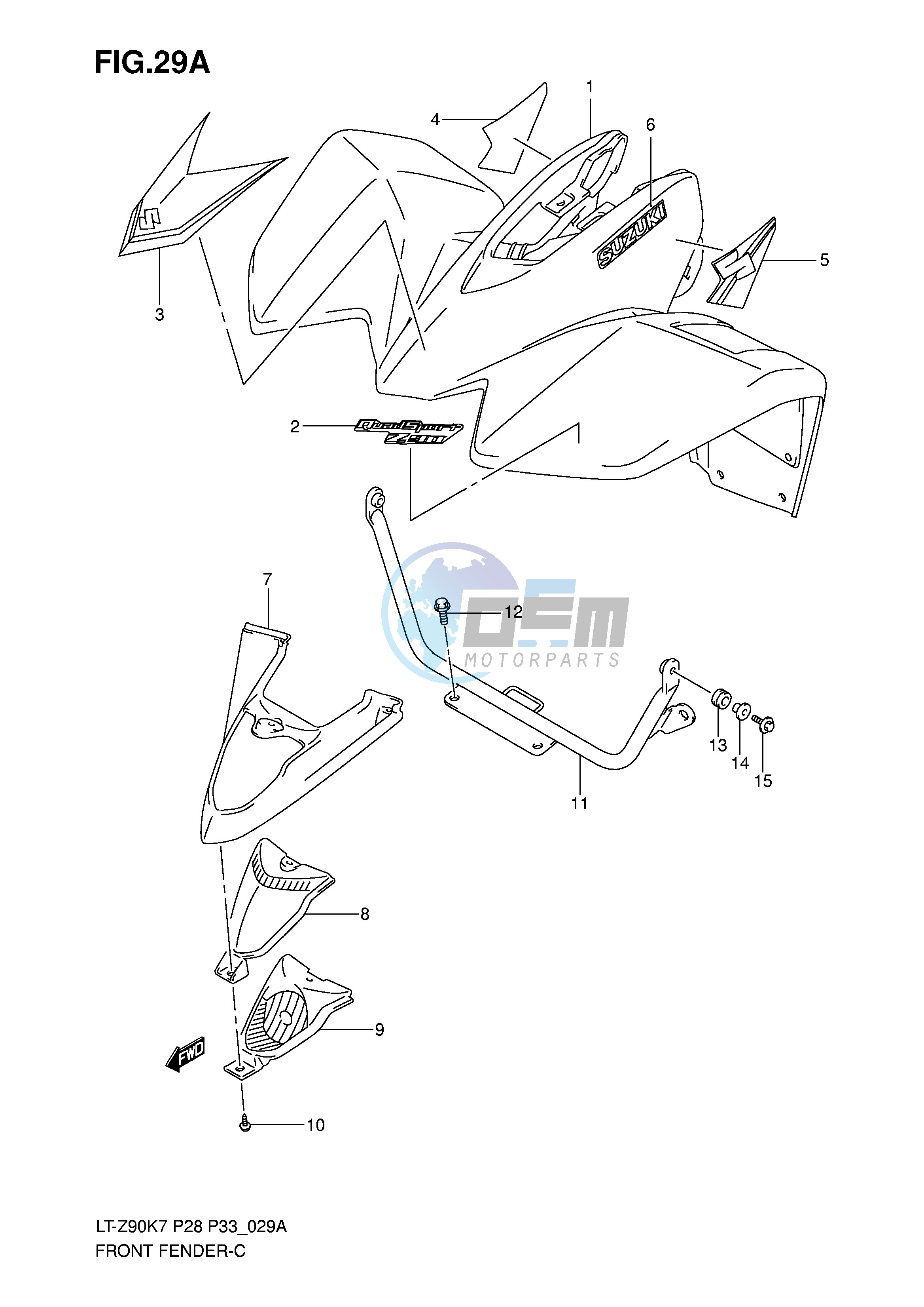 FRONT FENDER (MODEL K8)